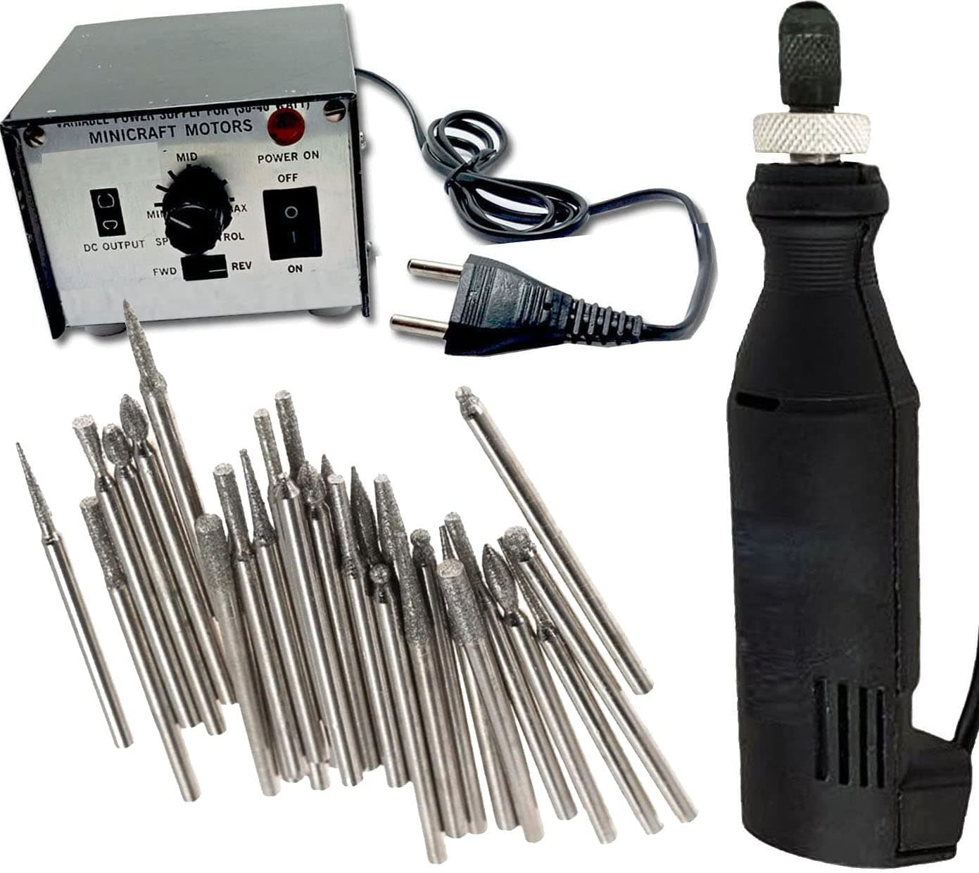 DIY Crafts 150x Diamond Burr Diamond Burr Tools Minicraft MachineMini Drill Machine With 12V Speed And Direction Control Stabilizer Elimeter Box Adjus150x Diamond Burr Diamond Burr