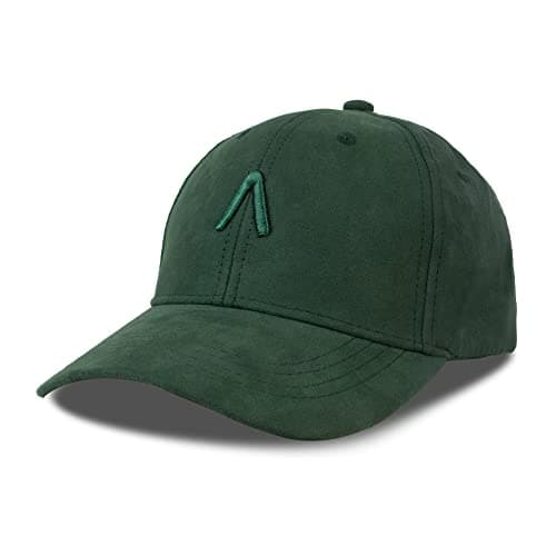 Aavjo Unisex Faux Suede Baseball Adjustable Cap for Men Women (Green)