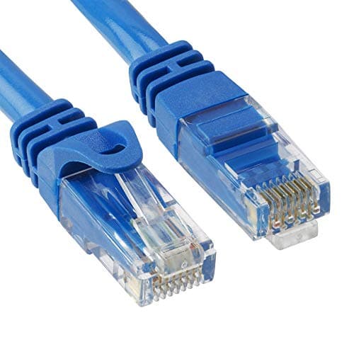 Cmple - High Speed Cat 6 Cable - 10 Gbps Network Cable, Cat6 Ethernet LAN, Gold Plated RJ45 Connectors – 10 Feet Blue