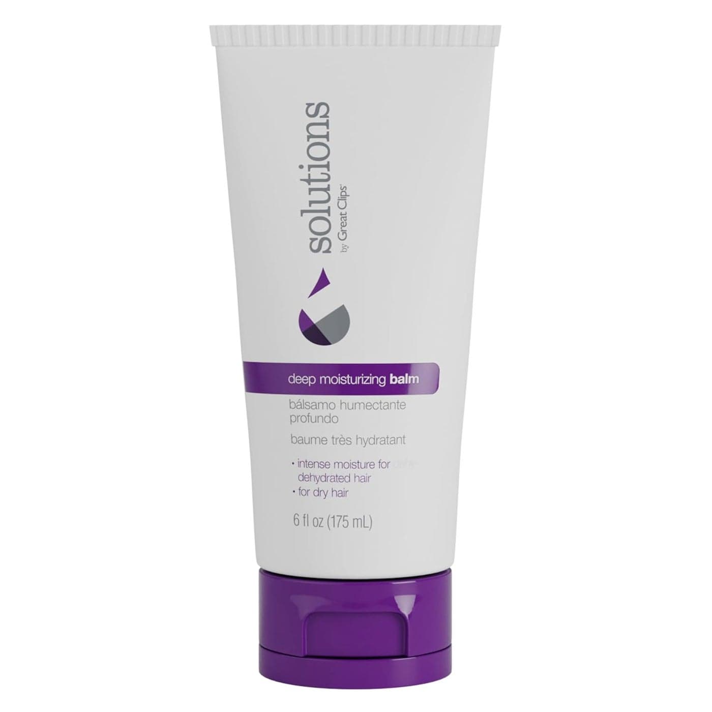 GREAT CLIPS Solutions Deep Moisturizing Balm, 6oz | Repairs & Moisturizes Damaged Hair | For Dry, Coarse, or Curly Hair