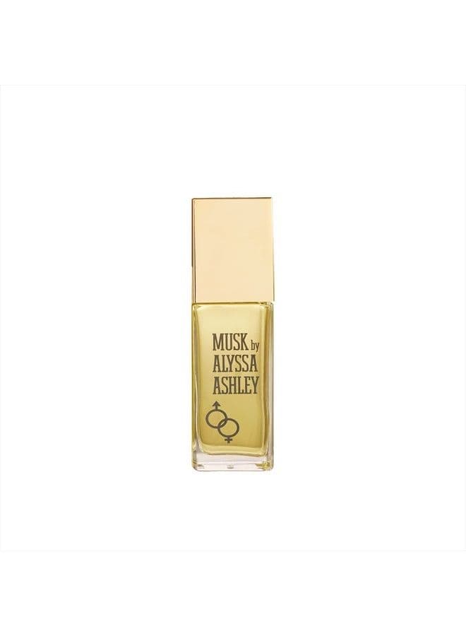 Alyssa Ashley Musk Eau De Toilette Spray,Silver 1.7 Ounce