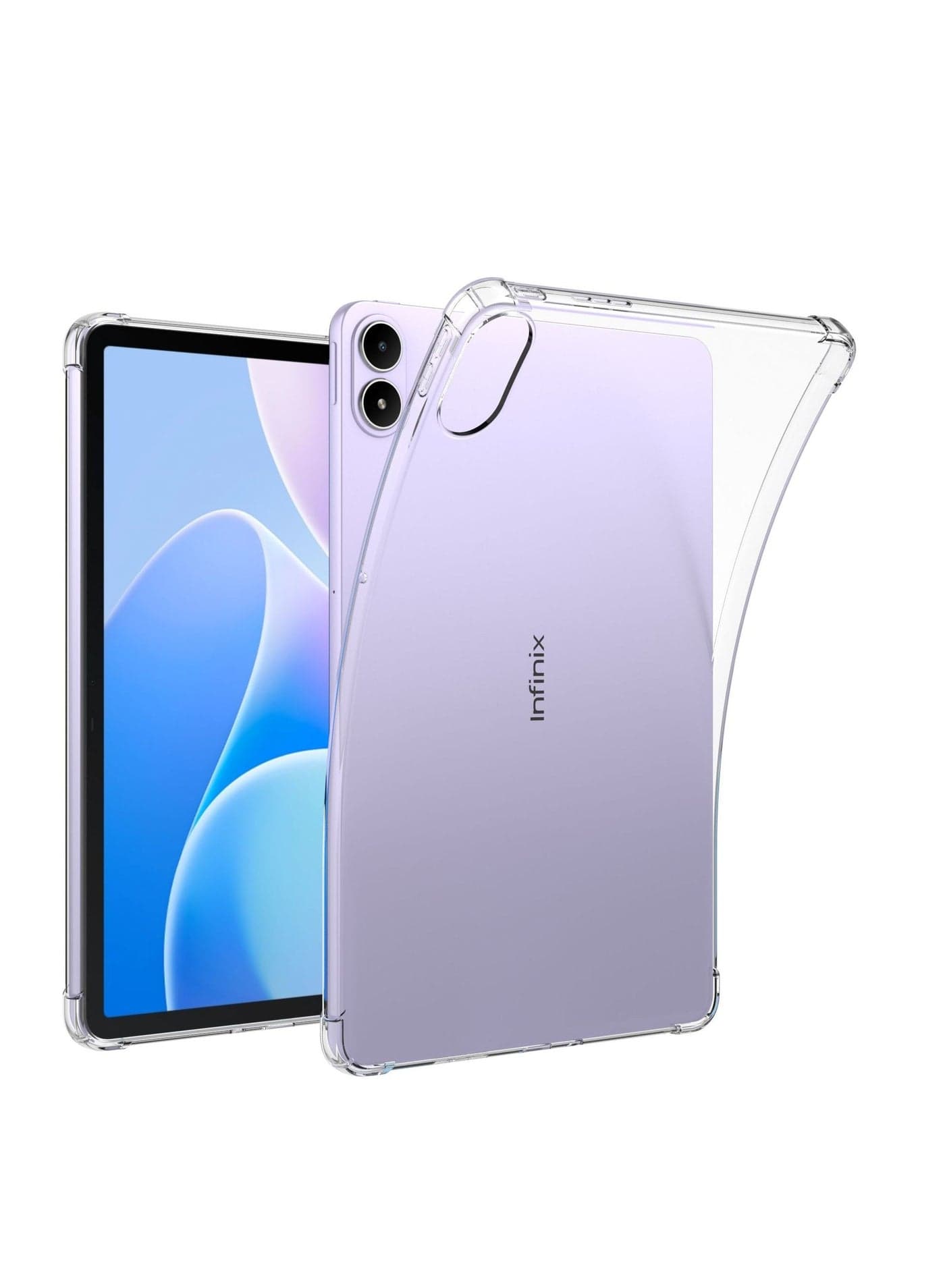 Clear Case Compatible Infinix XPad 20 11-inch 2025 Tablet, 4-Corner Airbag Drop and Shock Resistant Clear Case, Soft TPU Shock Protective Case