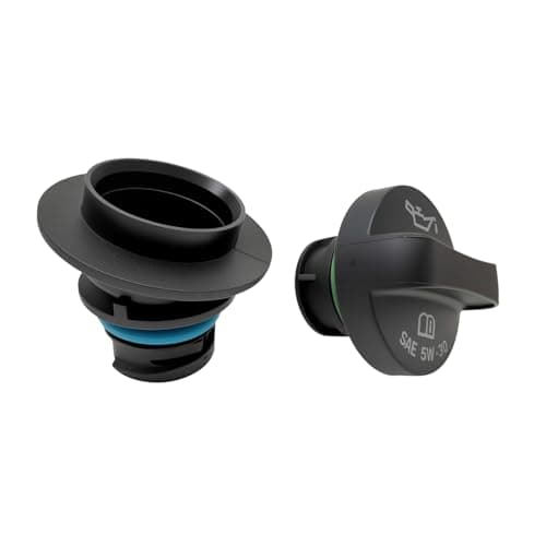 HYXUAN Oil Filler Tube Adapter and Cap Cover Set 12589431 12642163 Compatible with LaCrosse Regal Verano Camaro Captiva Sport Corvette Equinox Impala Malibu Orlando Terrain