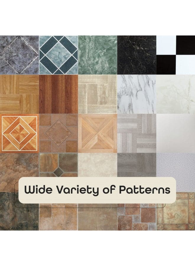 Nexus Self Adhesive 12-Inch Vinyl Floor Tiles, 20 Tiles - 12" x 12", Light Oak Diamond Parquet Pattern - Peel & Stick, DIY Flooring for Kitchen, Dining Room, Bedrooms & Bathrooms by Achim Home Decor