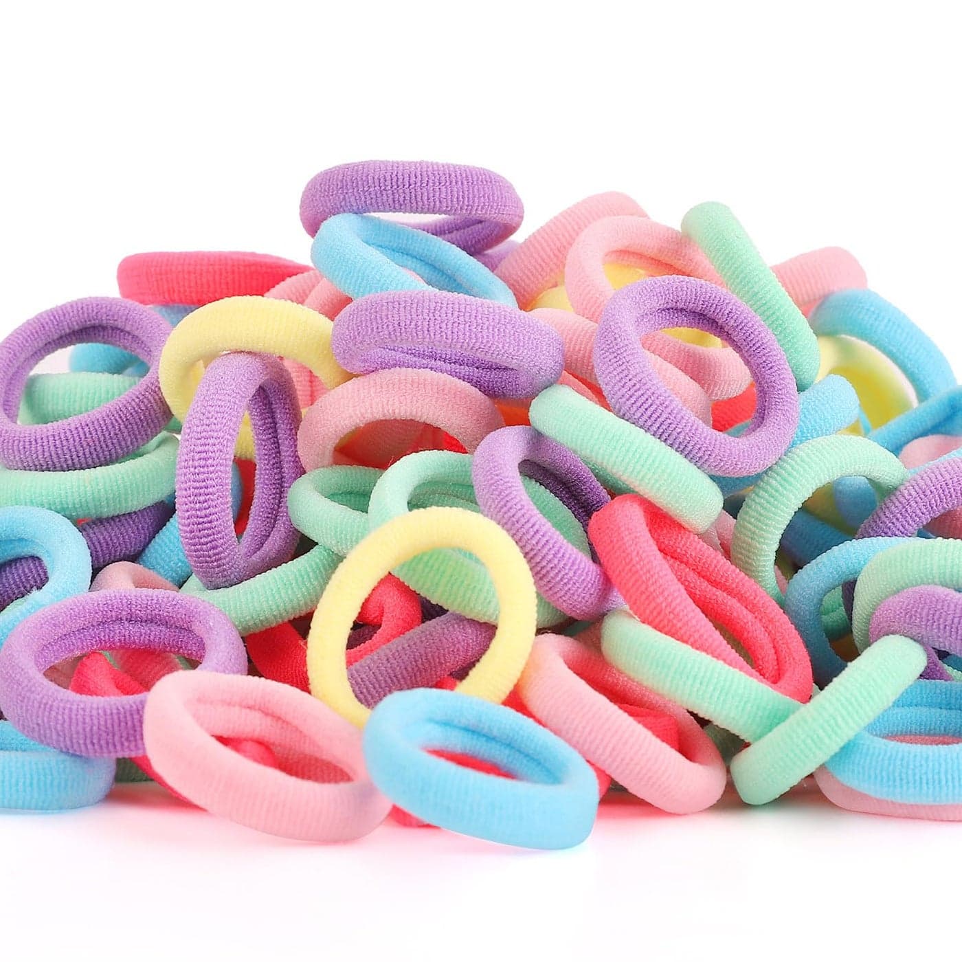 200 Pack Hair Ties BEoffer Baby Toddlers Girls Elastics Hair Bands No Damage Multicolor Colorful Small Rubber Bands Ponytail Pigtails Holders Not Harm to Hair Macaron
