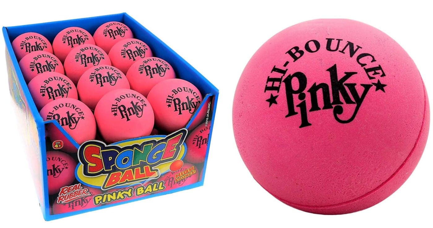 JARU HiBounce Pinky Ball 24 Pack RubberHandball Bouncy Balls Small Pink Stress Bounce Ball Indoor and Outdoor Sport Party Favors Bouncing Throwing Play Therapy 97624p