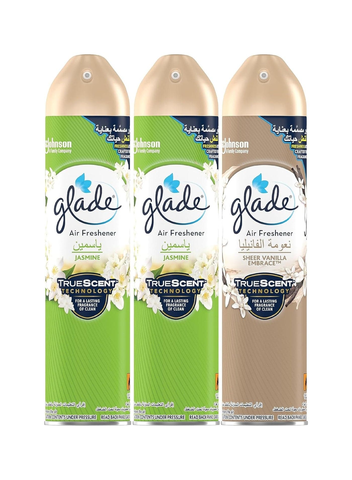 Air Freshener Spray Sheer Vanilla Embrace 300ml with Jasmine Air Freshener 300ml x 2
