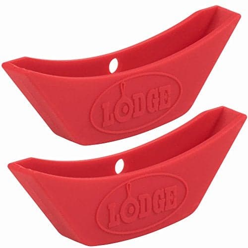 Lodge ASAHH41 Silicone Assist Handle Holder Red 2Pack