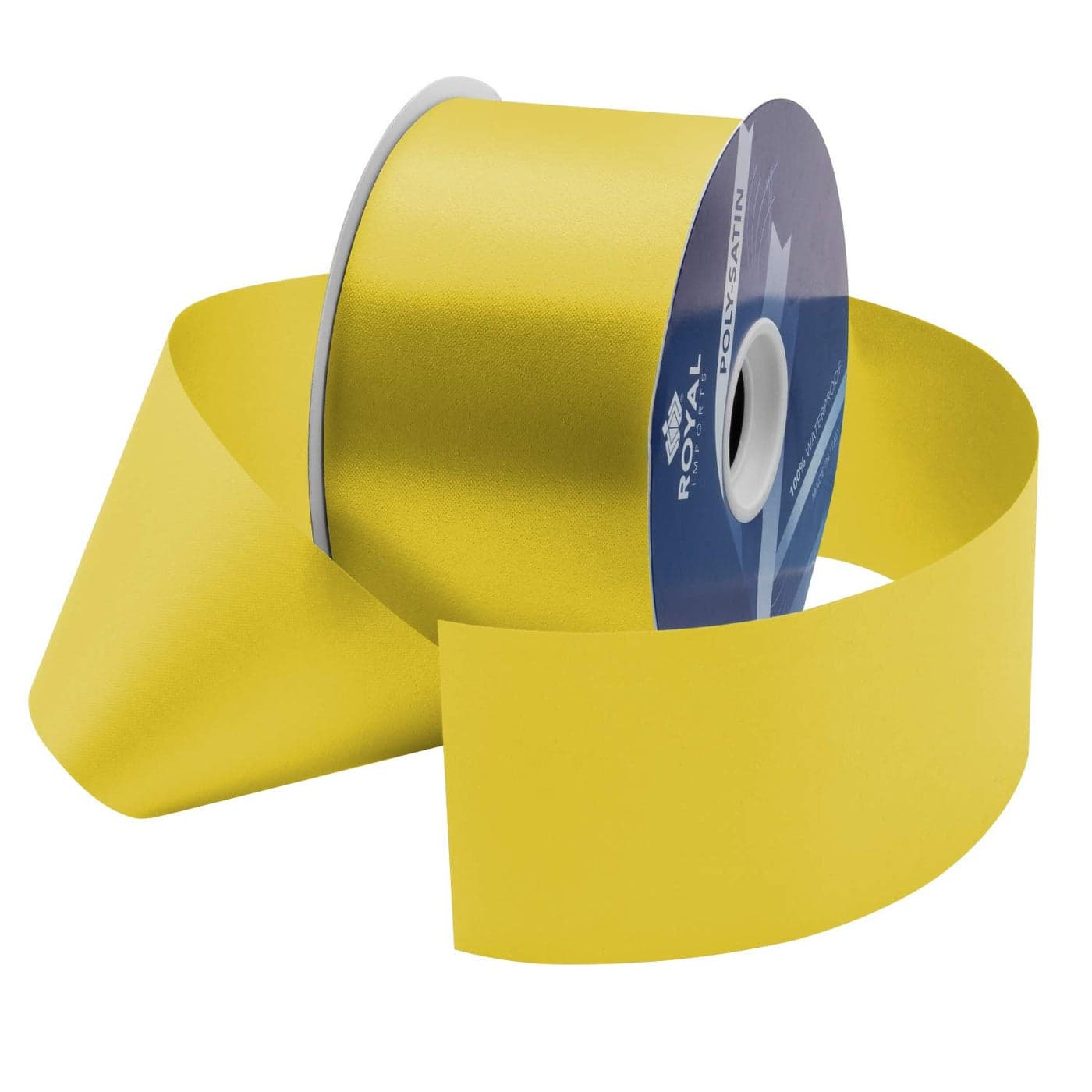 Royal Imports White Satin Ribbon 275 Inch 40 100 Yards Waterproof DoubleFaced Poly Ribbon for Flower Bouquets Crafts Gift Wrapping Made in Italy