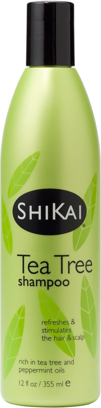 ShiKai Tea Tree Shampoo 12oz Pack of 2 With Peppermint Tea Tree Refresh Stimulate Your Scalp Soap Free Alternative Moisture for Daily Use