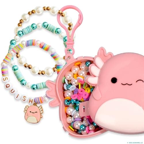 Original Squishmallows Archie The Axolotl Bracelet Kit Friendship Bracelet Kit Charm Bracelet Making Kit Gifts for Girls Squishmallows for Boys Craft Kits