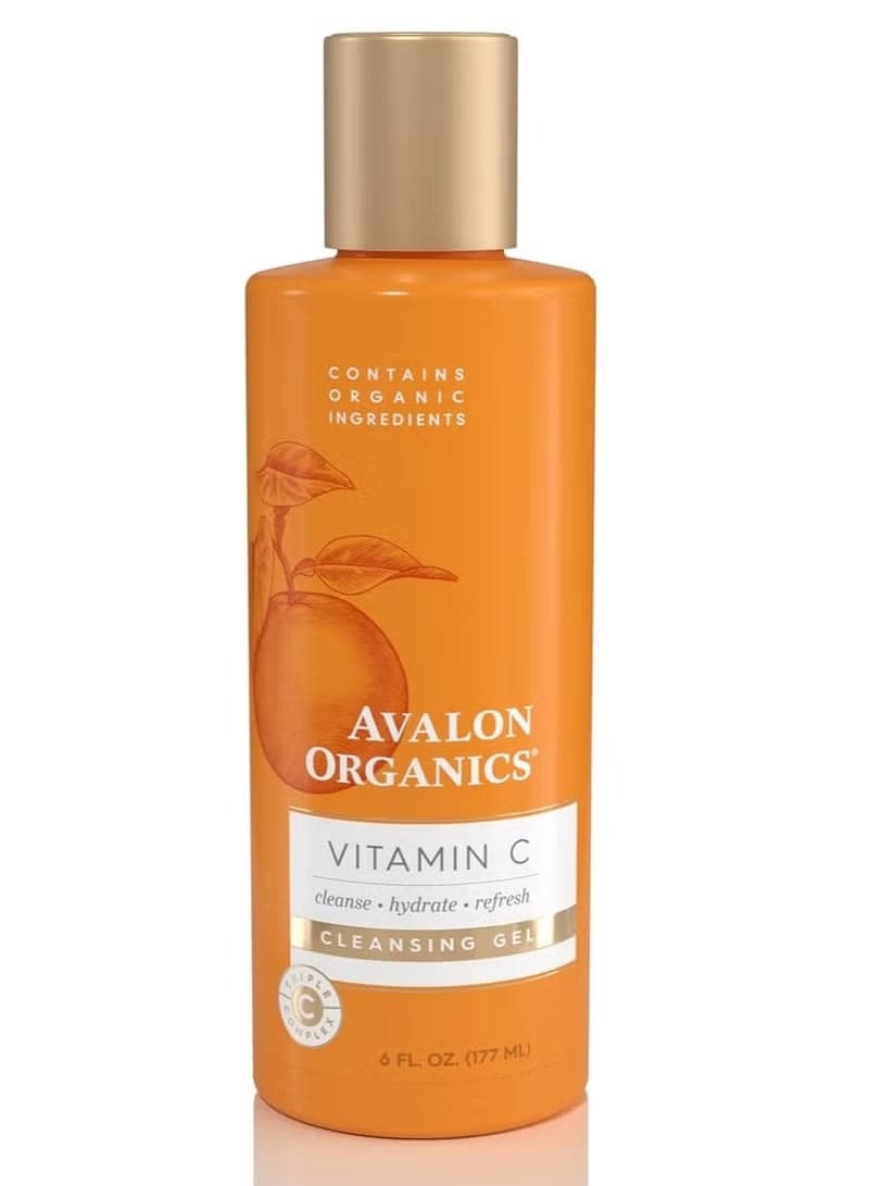 Avalon Organics Vitamin C Cleansing Gel, 6 fl oz (177 ml)