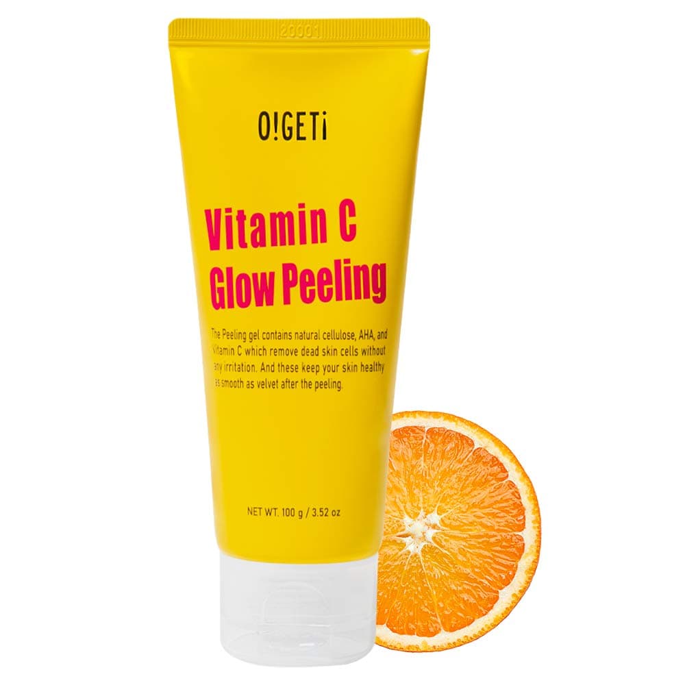 Vitamin C Glow Peeling Daily Deep Facial Exfoliating Gel Revitalises Cleanses for Smooth Hydrated Clear Skin 100g
