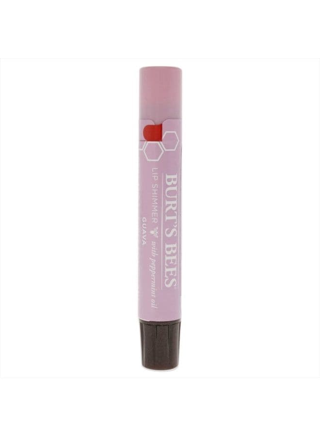 100% Natural Moisturizing Lip Shimmer, Guava, 1 Tube