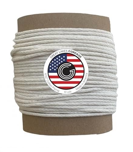 4/32" (1/8") Cotton Piping Cord, Size 00 (10 yds)