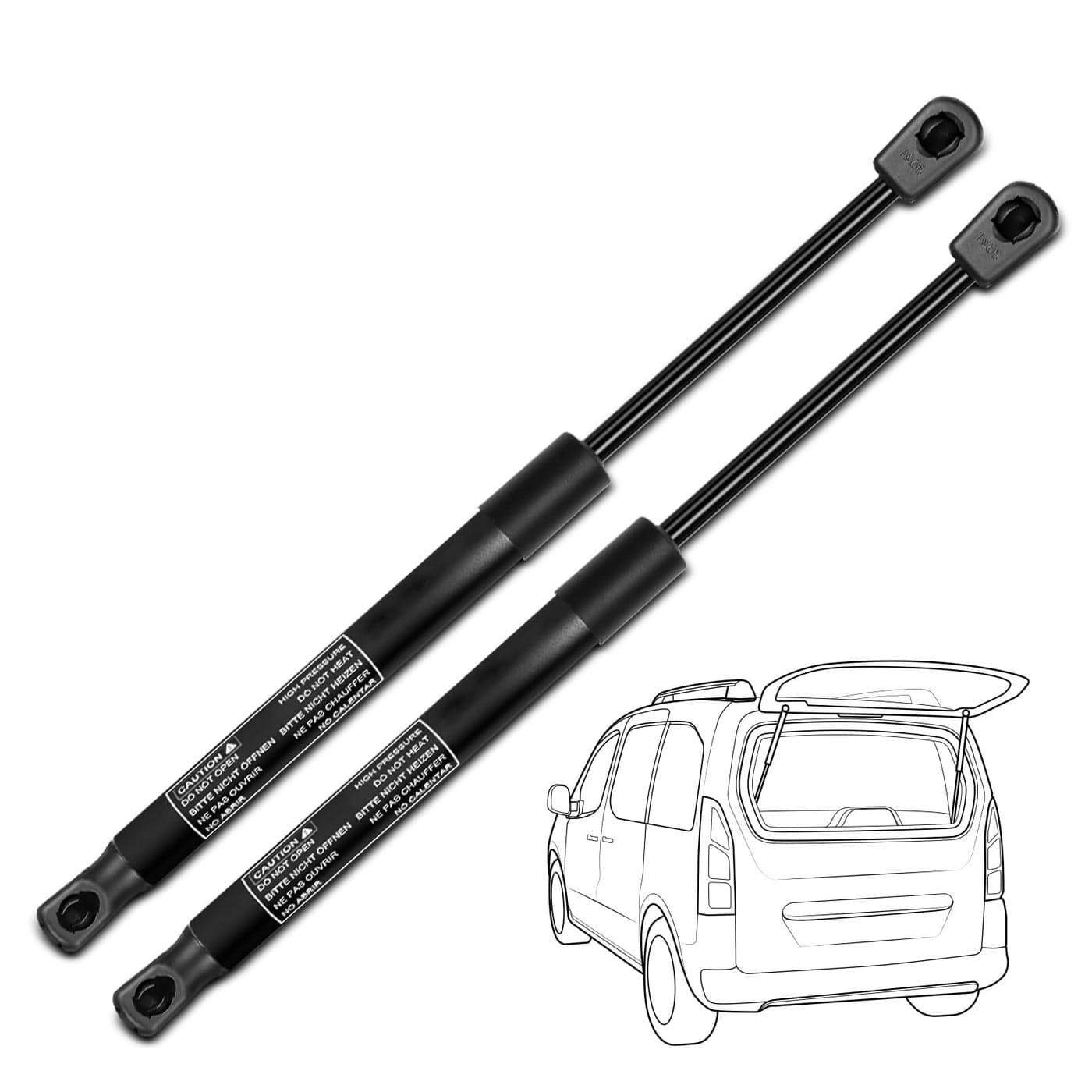 2 x Tailgate Trunk Lid Lift Support Liftgate Shock Struts for Hyundai Tucson SUV 20052009