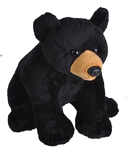 Wild Republic Wild Calls Black Bear Authentic Animal Sound Stuffed Animal Eight Inches Gift for Kids Plush Toy Fill is Spun Recycled Water Bottles 6 23312