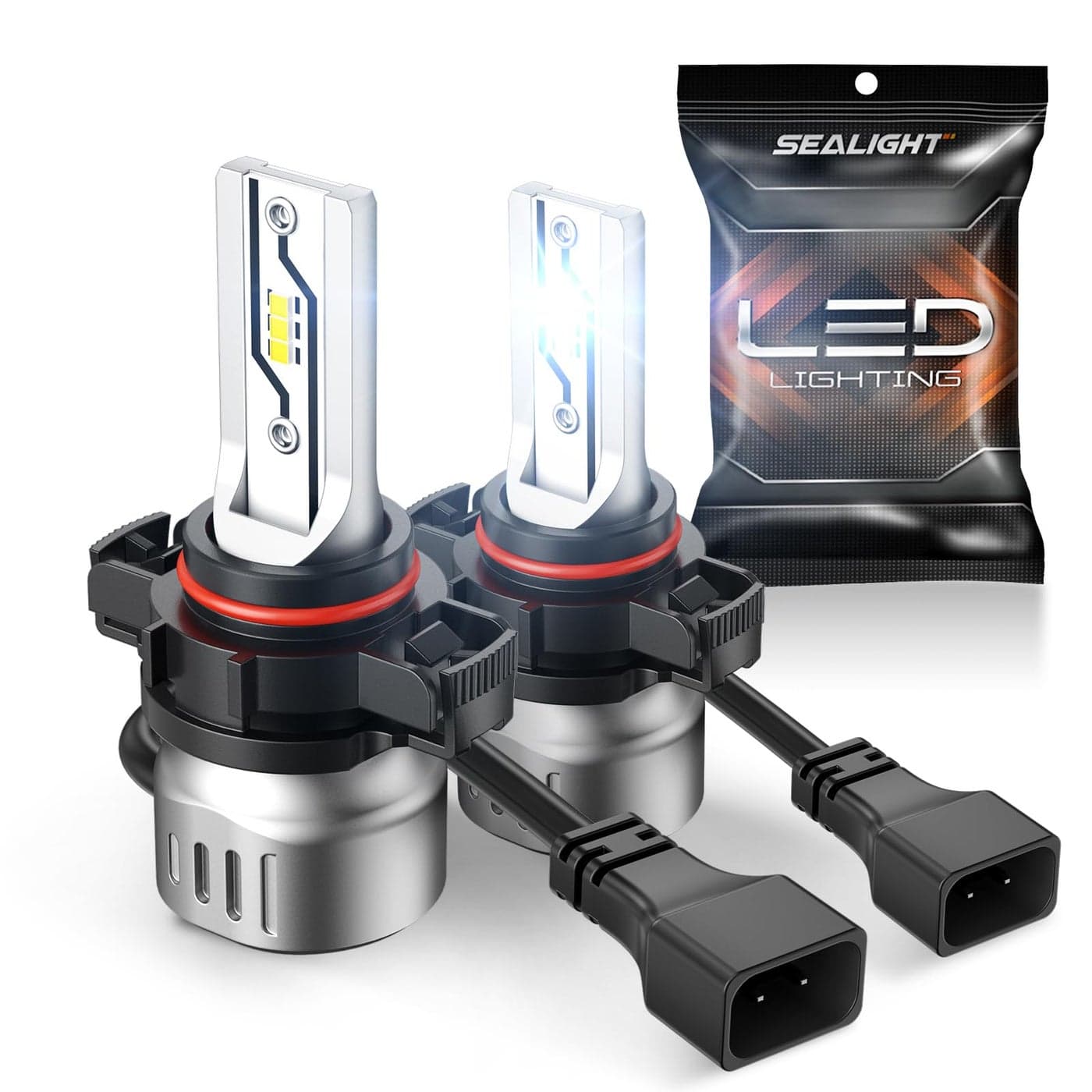SEALIGHT 5202 LED Fog Light Bulbs 10000LM Strong Penetration 5202 5201 PS19W PS24W Fog Lights LED Bulbs 600 Brightness Upgrade 6500K Cool White 11 Size PlugandPlay for Trucks Cars Pack of 2