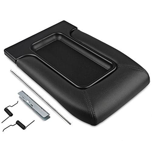 VANJING Compatible with Center Console Lid Cover Armrest Kit Chevy GMC Pickup Truck Suburban Tahoe Silverado Sierra Yukon XL Replaces 19127364 Black