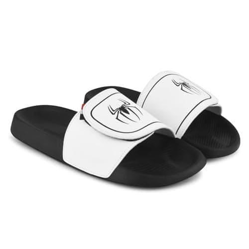 PERY-PAO Sliders Mens White, Black, Grey, Sky blue Design Toxic, Spider, Dope, Panda Printed Flip Flop & Slippers