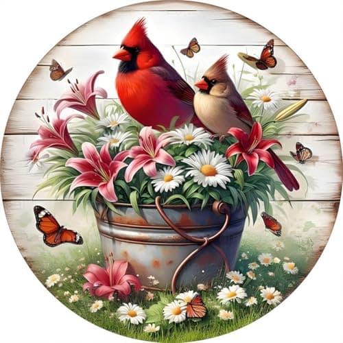 Anuver Cardinal Diamond Painting Kits for Adults, 5D DIY Diamond Art Kits for Beginners, Full Drill Diamond Painting Kits for Home Wall Decor, 12x12 Inch