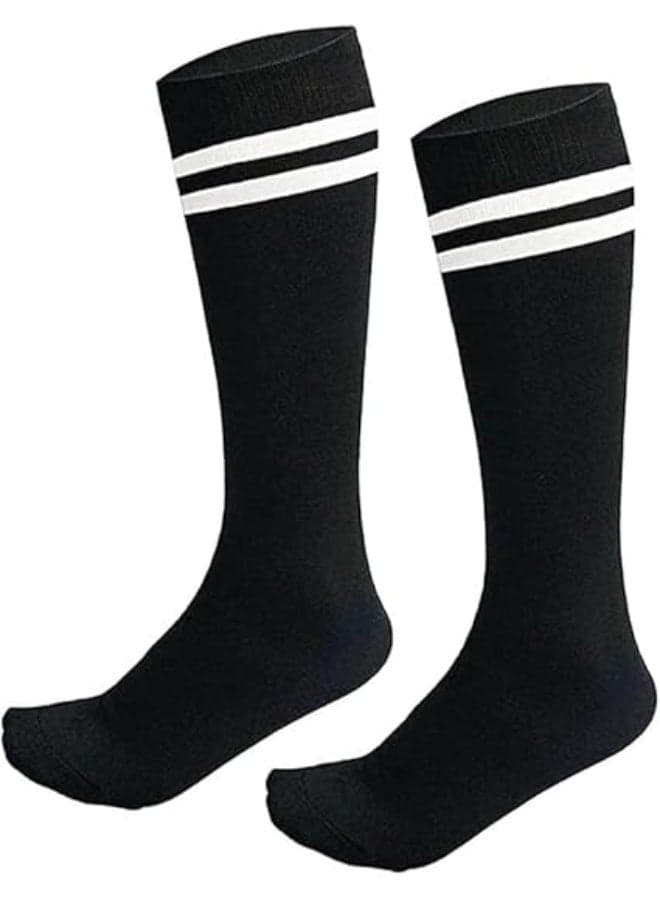 Sports Socks, 1 Pair Kids Soccer Socks, School Team Dance Sports Socks, High Socks For 5-10 Years Old Youth Boys & Girls 45CM