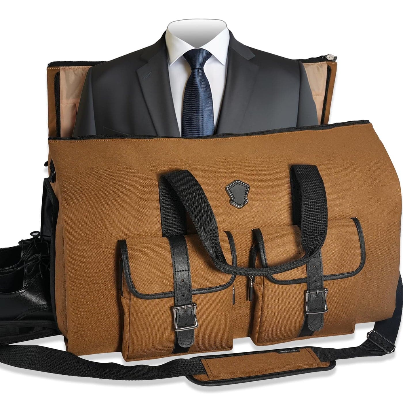WELKINLAND 48H Garment Duffle Bags For Travel,10-Pockets Carry On Garment Bag, 3 Suit Travel Bags, 62L 2-In-1 Garment Duffel Bag, Convertible Garment bag, Boardable Garment Bag