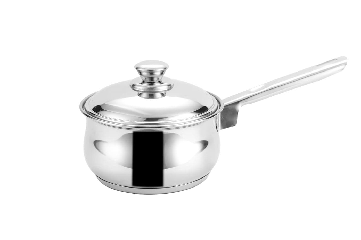 Steelcraft Premium Stainless Steel Euro Saucepan with Steel lid 18 cm 1780ml Induction Friendly Cook and Serve for Multipurpose Cooking Silver Set of 1