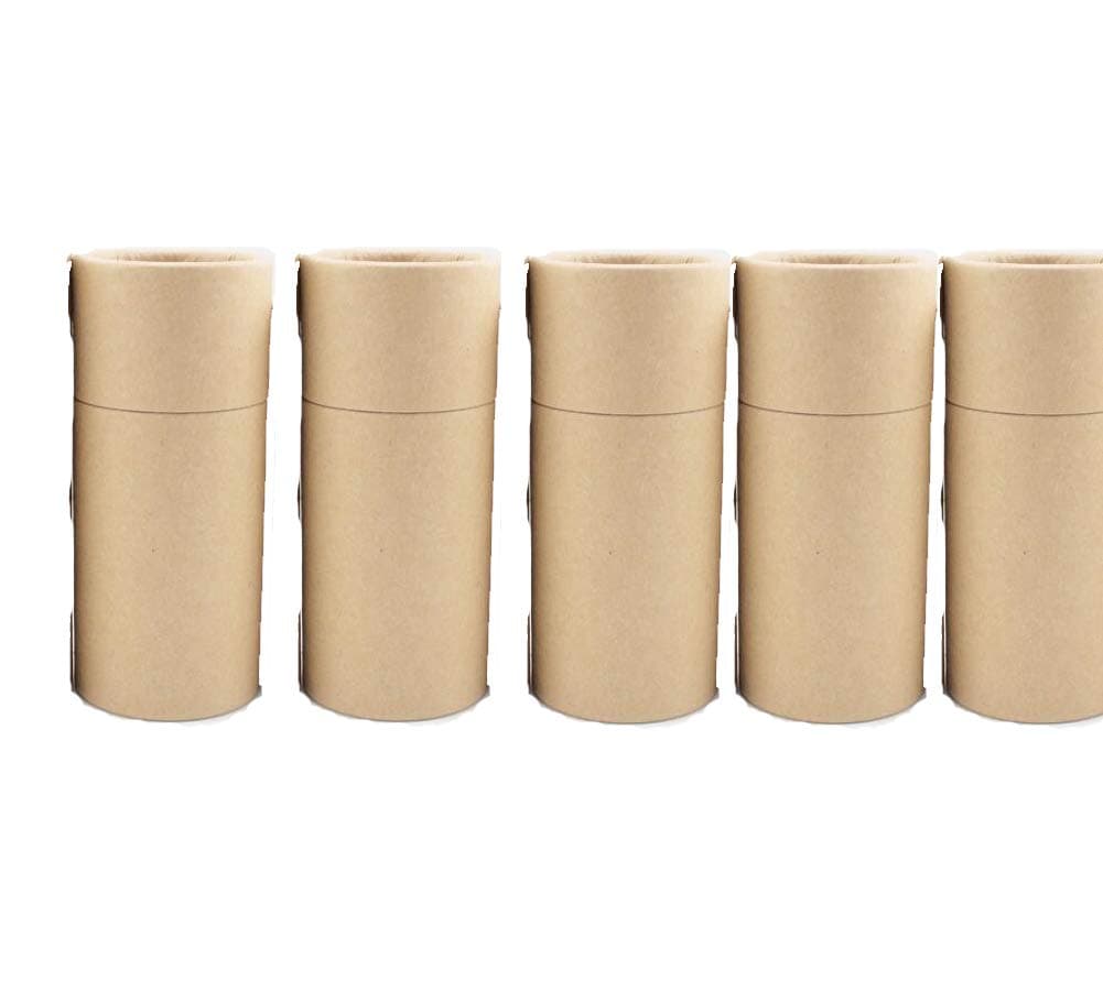 Empty Kraft Paper Jar Tube Cardboard BoxesEssential Oil Bottle Packaging Box Gift Paper Tube Packing Box With Lid Round Paper Cardboard Boxes5pcs 30ML