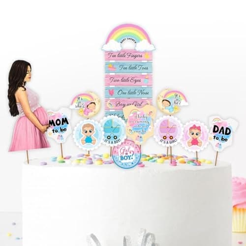 Suruchi Strokes Baby Shower Cake Topper | Cake Decoration Item For Mom To Be | Baby Shower Ceremony