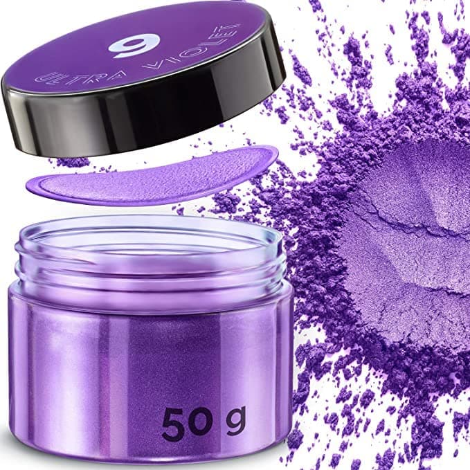 Kedia Minerals Mica Powder Natural Coloring Pigment for Epoxy Candle Making Bath Bomb Resin Art 50 Gm Purple