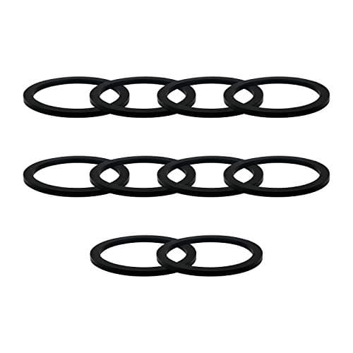 3" Camlock Gasket Fitting - Cam Lock Hose Seal for Female Coupler - Cam Groove Replacement Rubber Washer (10-Pack) (3“)