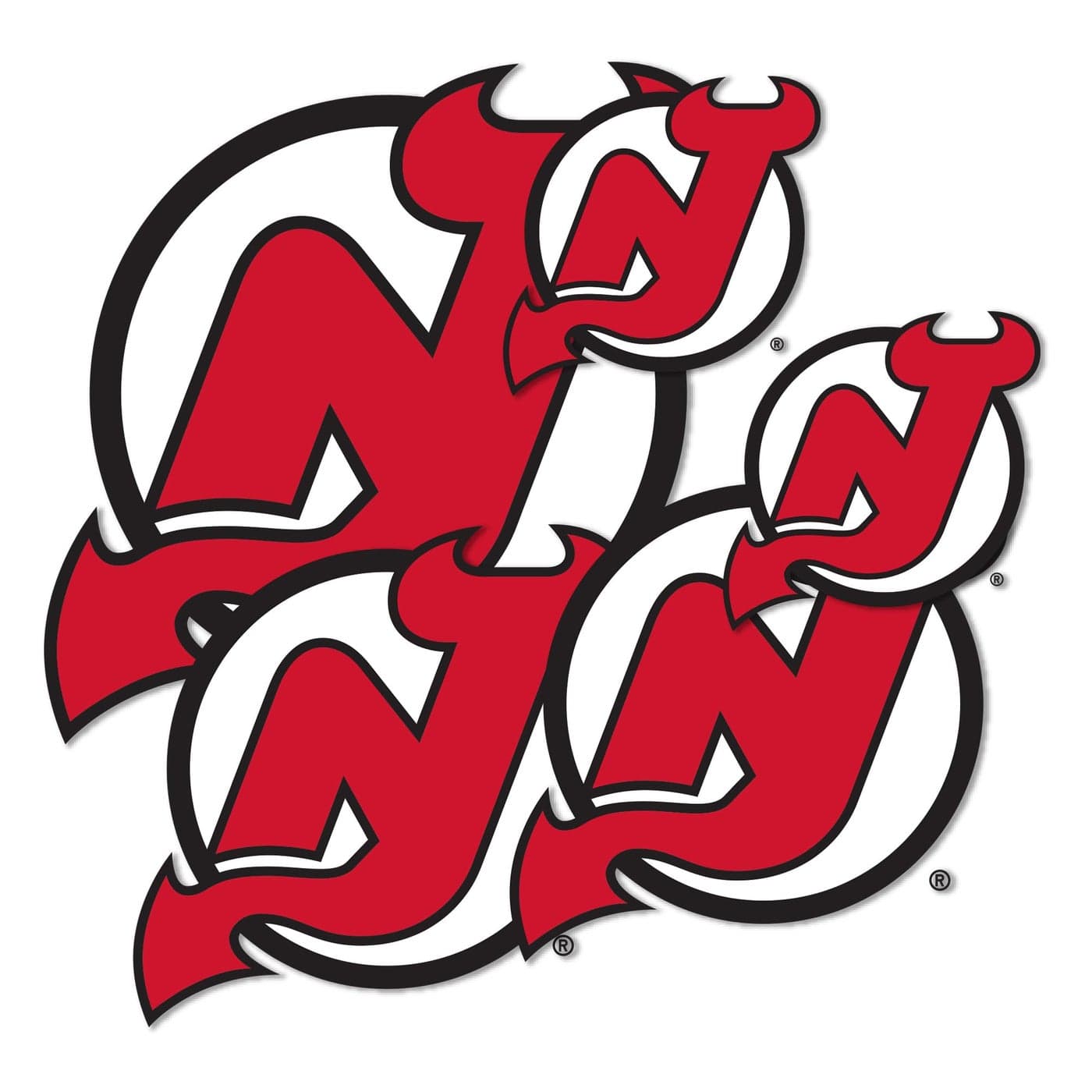 Desert Cactus New Jersey Devils Sticker NHL Team National Hockey League Vinyl Decal Laptop Water Bottle Car Scrapbook Sheet Type 3 Main Logo