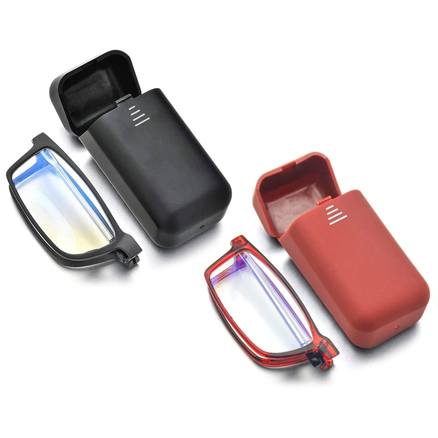 DBEFTLI Folding Reading Glasses Foldable Portable Readers For Men Women With Case 2 Pairs 175