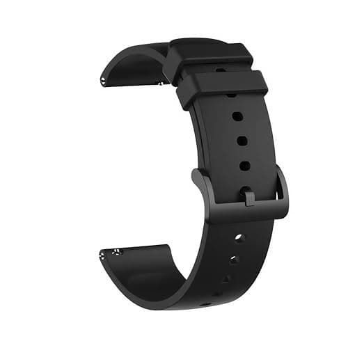 Gladiadora® 22mm Watch Strap Compatible with Samsung Watch,S Pro,Realme,Pro 4 Max,Ultra,Ultra 2,One Plus Boat Flash, Noise Colorfit Pulse Grand, Noise Colorfit Soft Silicone (22mm Black)
