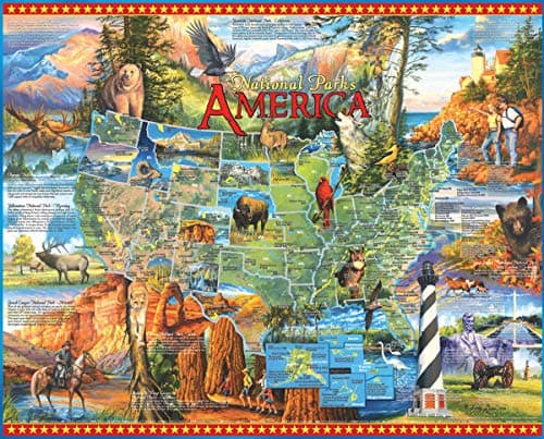 White Mountain Puzzles National Parks 1000 Piece Jigsaw Puzzle