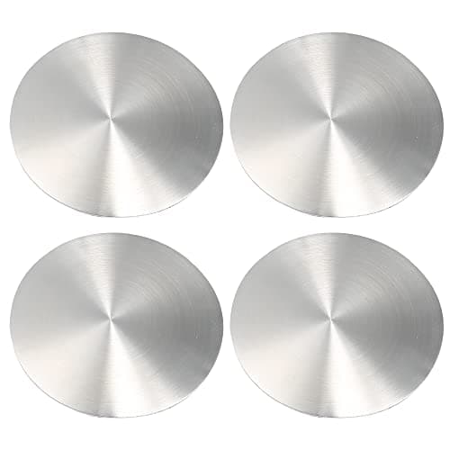 X AUTOHAUX 4pcs 70mm Silver Tone Car Universal Wheel Center Hub Caps Emblem Badge Decal Sticker