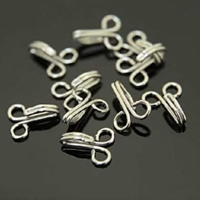 Vemlons Blouse Hooks for Ladies Blouses/Children Dresses/Frock/Gowns/Chuddidars/Dresses. 200 Piece Stainless Steel Blouse Hook Handipicked Pack