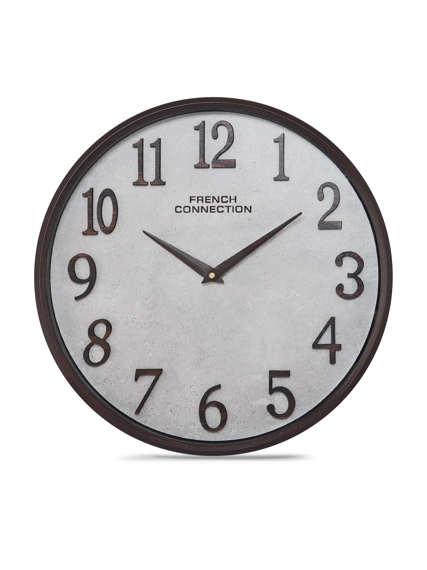 French Connection Luxury Wall Clock with Light Grey Luxury Design - Size: 12 Inches - FCWC12-A