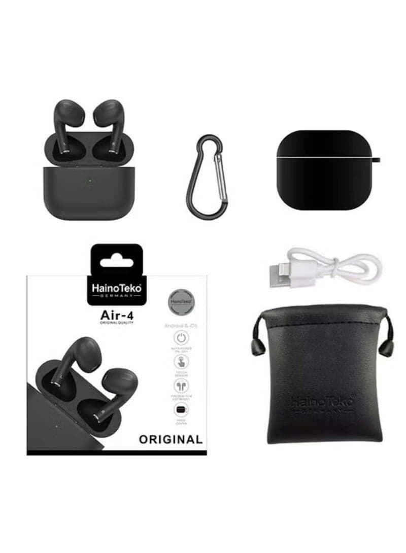 Haino Teko Air 4 Wireless Bluetooth Earphones with High Bass Stereo Sound
