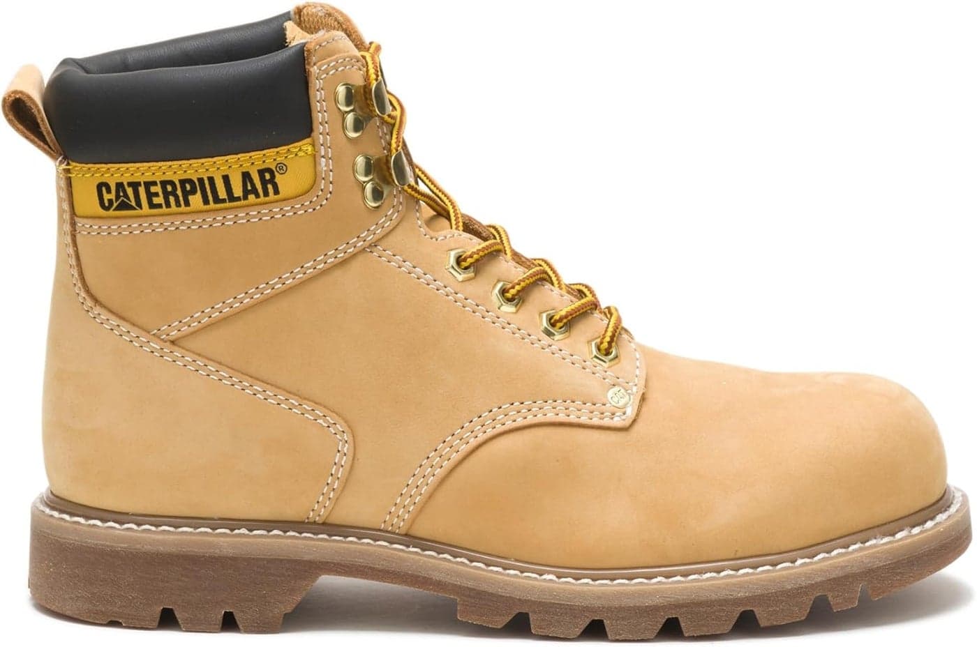 Caterpillar Men's Second Shift Steel Toe Work Boots - Honey