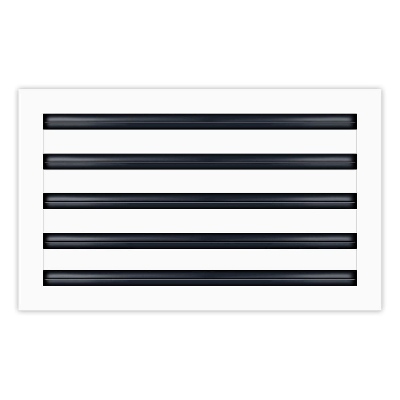 BUILDMART 18x10 Modern AC Vent Cover Decorative White Aluminum Air Vent Standard Linear Slot Diffuser Heating and Cooling Register Grille for Ceiling Walls Floors Texas Buildmart