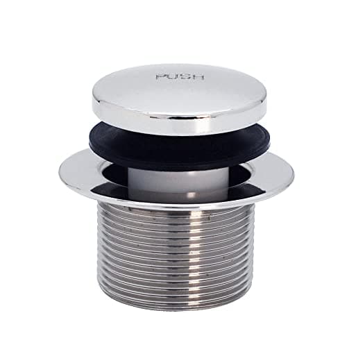 Westbrass D3322-26 1-1/2-Inch NPSM Coarse Thread Tip-Toe Bath Drain, Polished Chrome