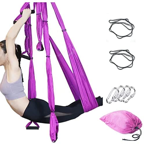 Aerial Yoga Swing Set,Ultra Strong Yoga Hammock Trapeze Extension,Antigravity Ceiling Hanging Sling Inversion Exercises