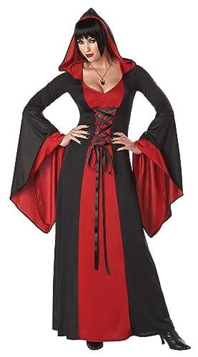 California Costumes Women's Deluxe Hooded Robe Costume Medium Red