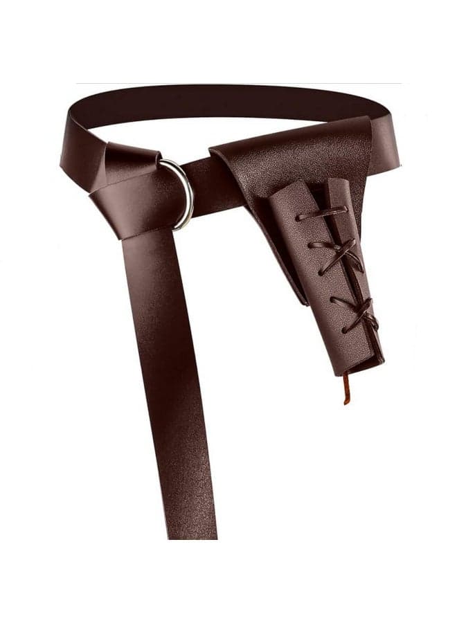 1pcs Medieval Waist Belt Shoulder Strap Sword Holder Sheath Scabbard For Women Men Larp Knight Weapon Cosplay Gear Props Sword Holder brown