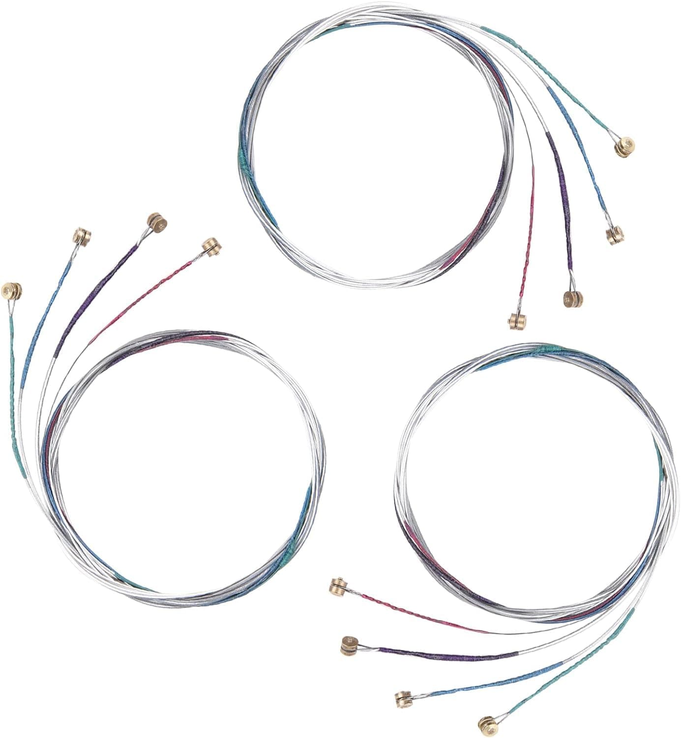 IMAGINEA Violin Strings Full Set (G D A E) – Pack of 3 | Steel Core Nickel-Plated Ball End | Universal 4/4 3/4 1/2 1/4 Size | Beginner Student Replacement Strings | Suits Acoustic Violin