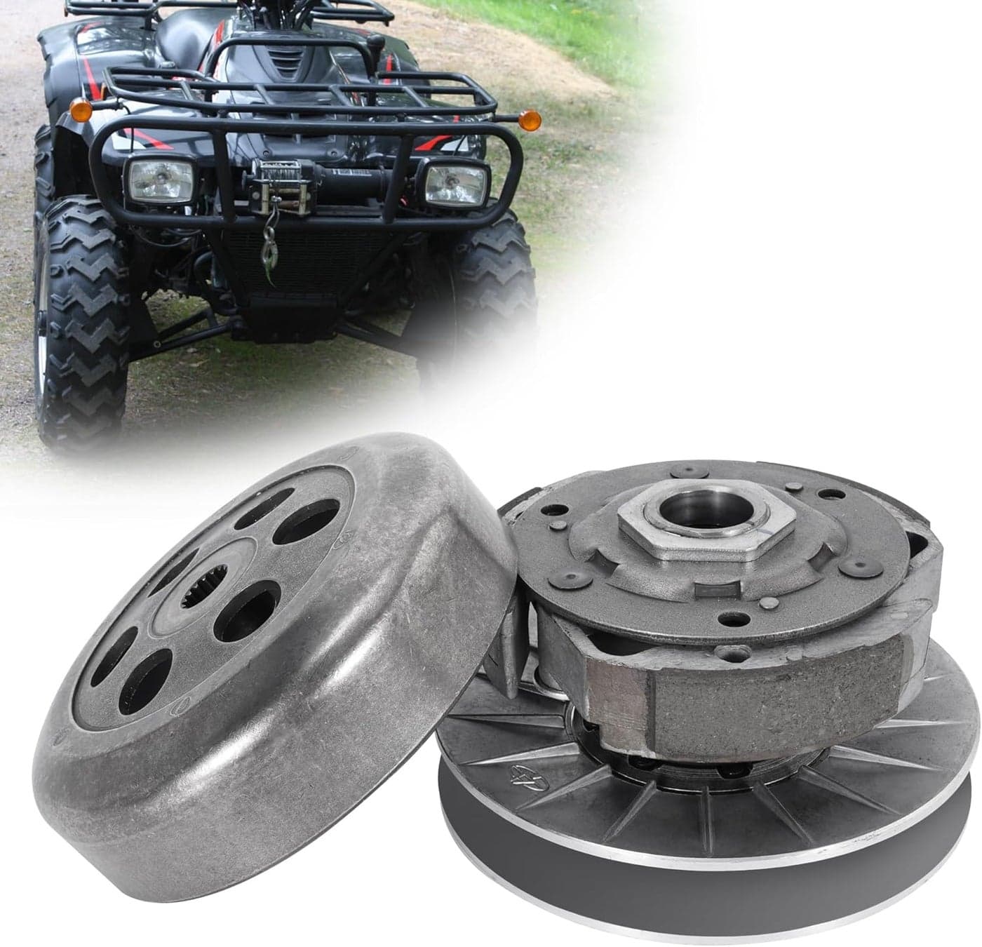 JIAYAN Rear Driven Pulley 145mm Replacement for Linhai 257cc 260cc 300cc Moped Scooter GO KART ATV