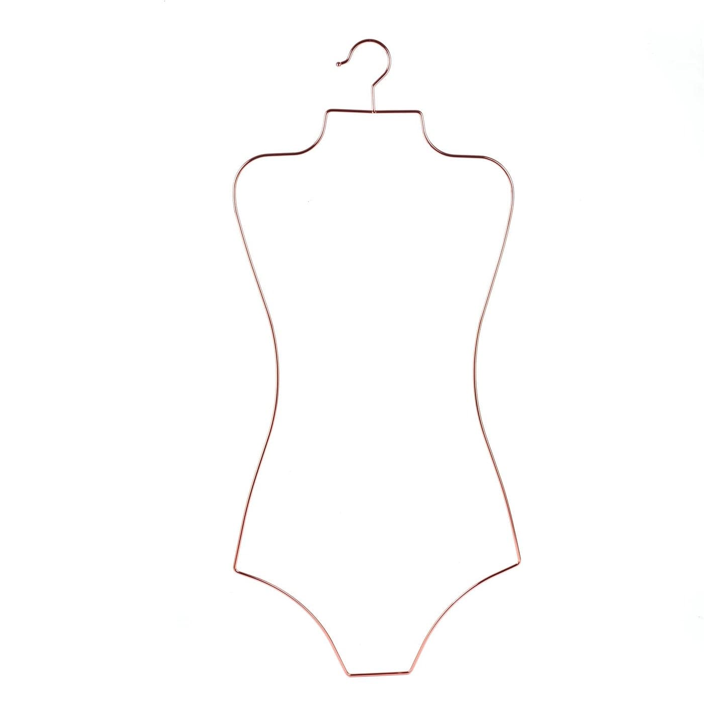 Arekuaei Full Body Wire Metal Shape Swimwear Hangers for Bikini Display 10 of Pack Rose Gold