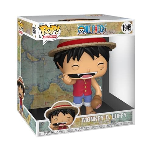 Funko Pop Jumbo One Piece Monkey D Luffy Collectable Vinyl Figure Gift Idea Official Merchandise Toys for Kids Adults Anime Fans Model Figure for Collectors and Display